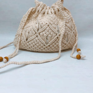Mala macramé crú